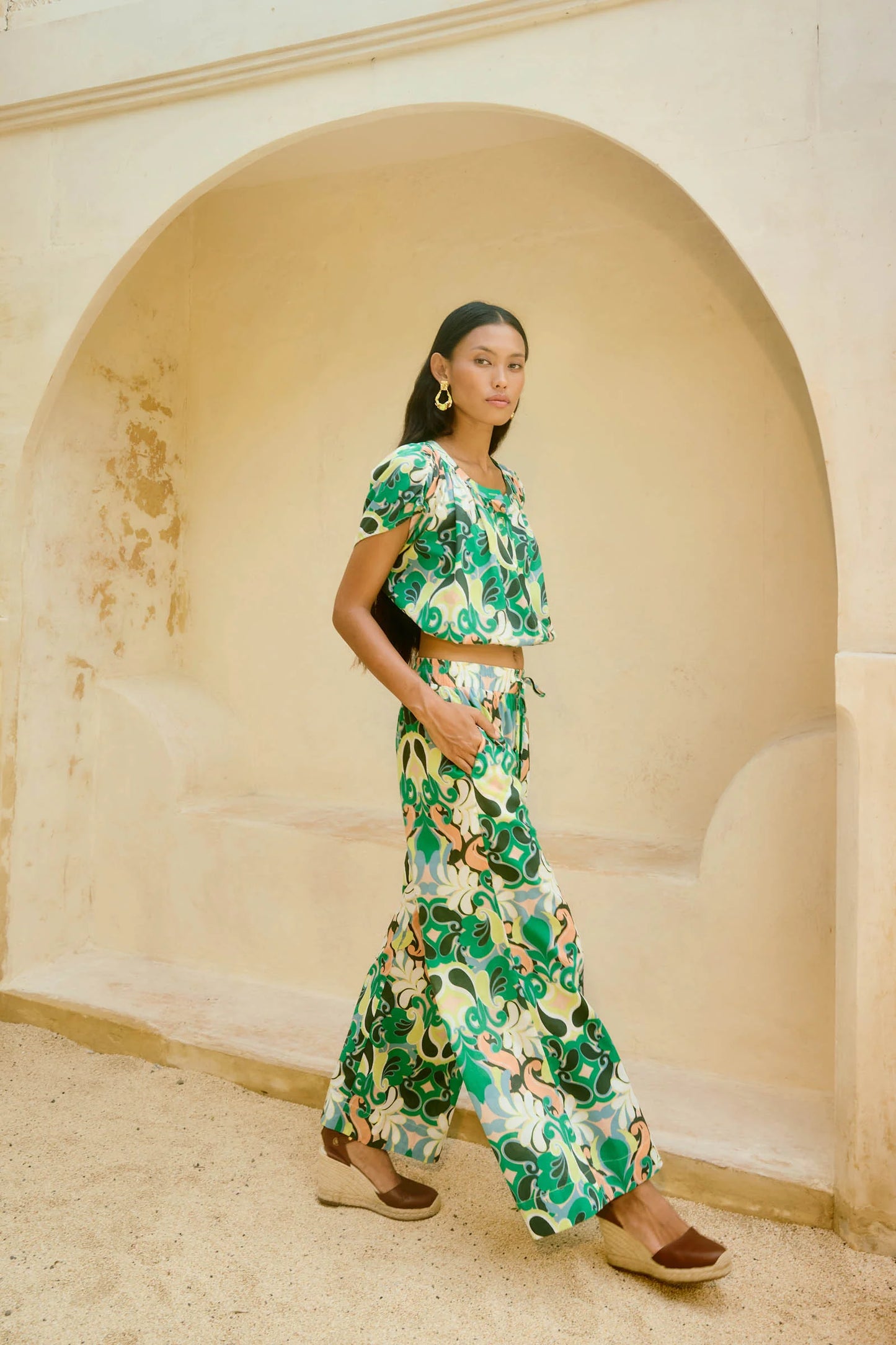 Aurora Pant - Paisley