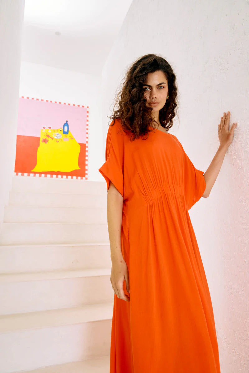 Alegria Dress - Coral