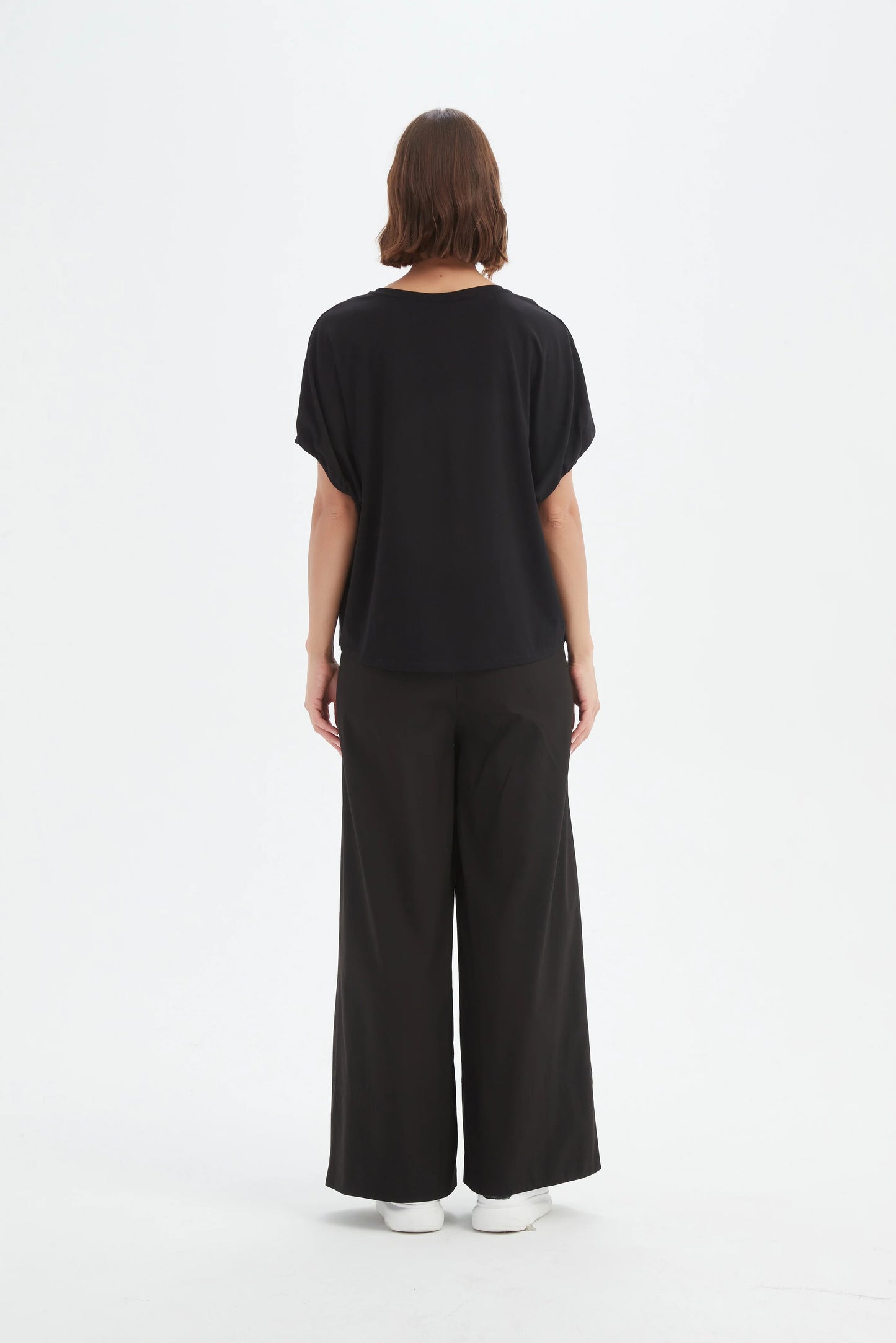 Bubble Sleeve Tee - Black