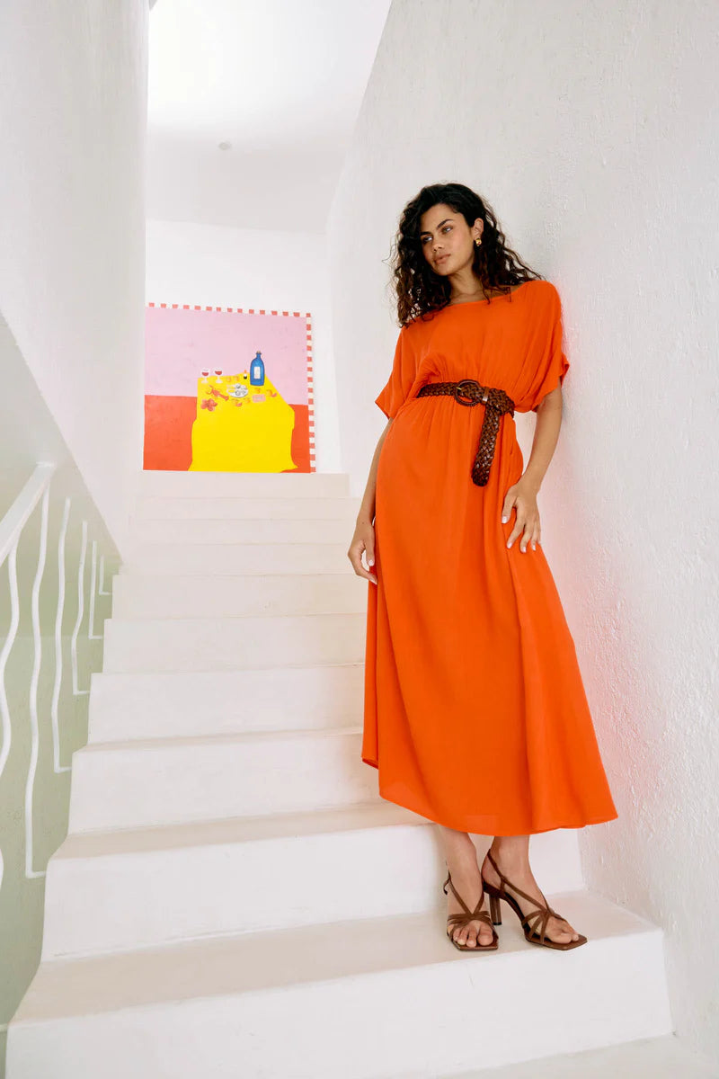 Alegria Dress - Coral