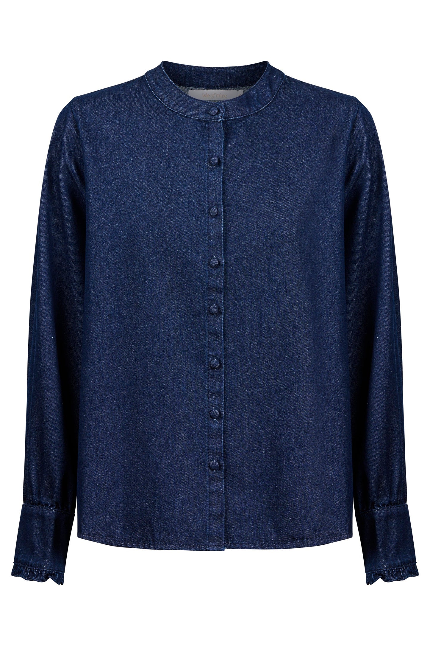 Sloane Denim Frill Shirt Indigo