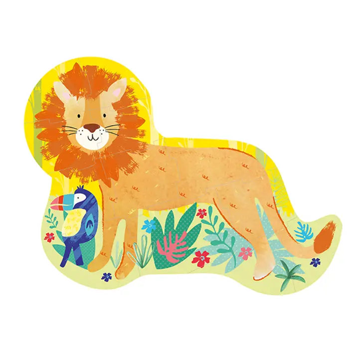 Floss & Rock 12 Piece Shaped Jigsaw Puzzle - Lion