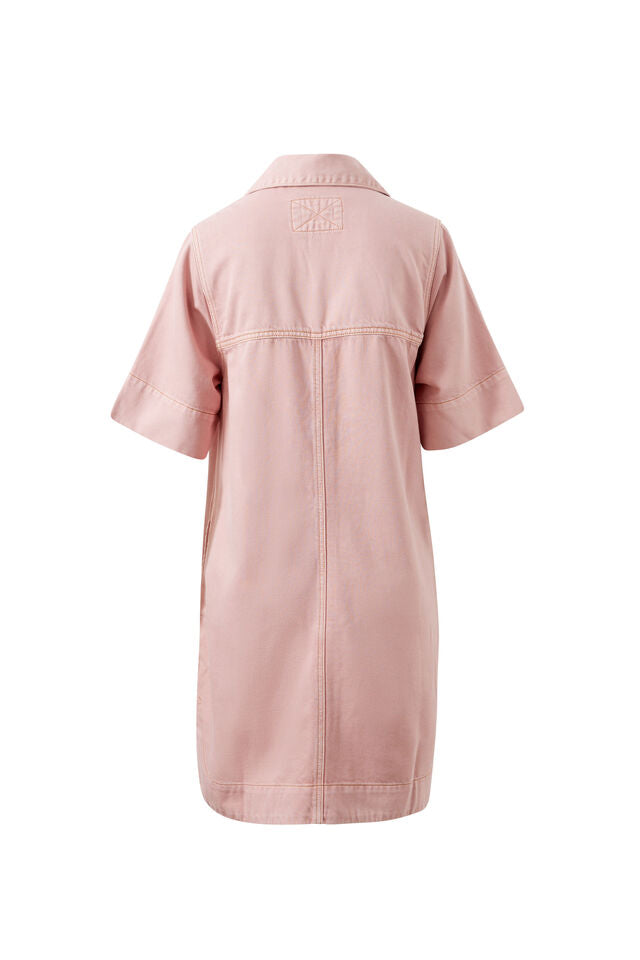 Bonnie Relaxed Shirt Dress - Blossom Pik