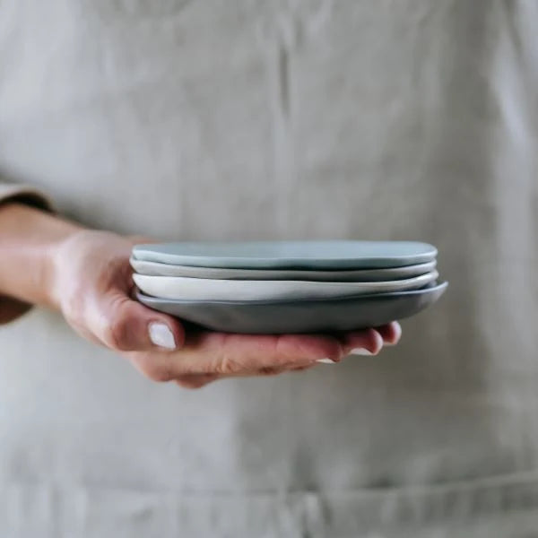 Flax Saucer Charcoal