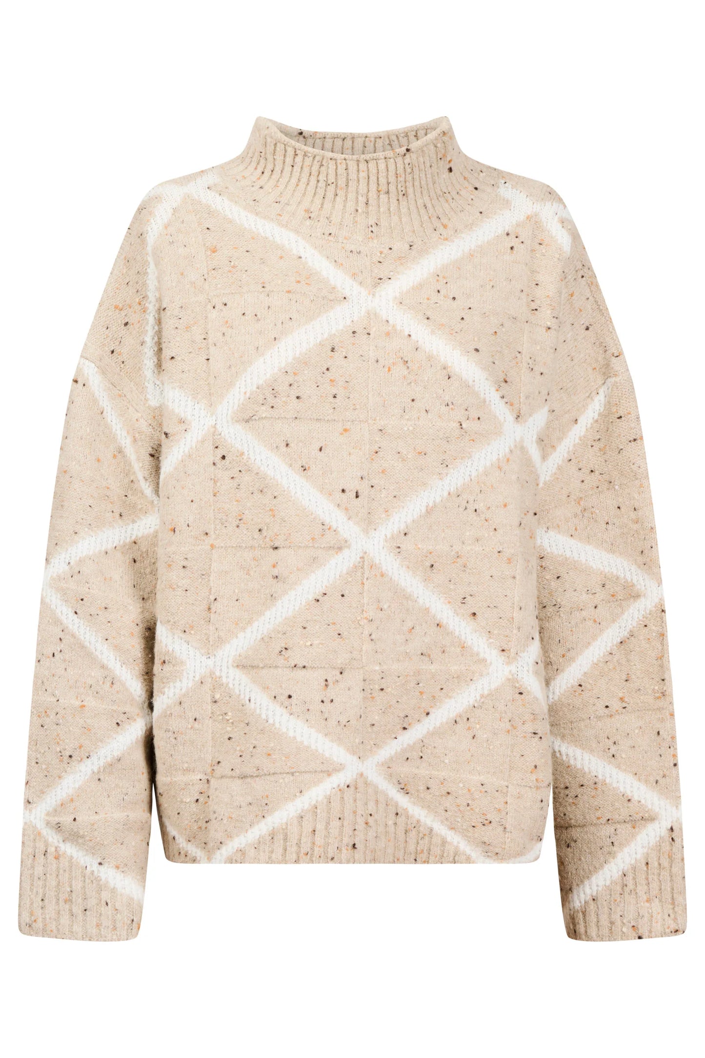 Mckenna Diamond Jumper - Stone