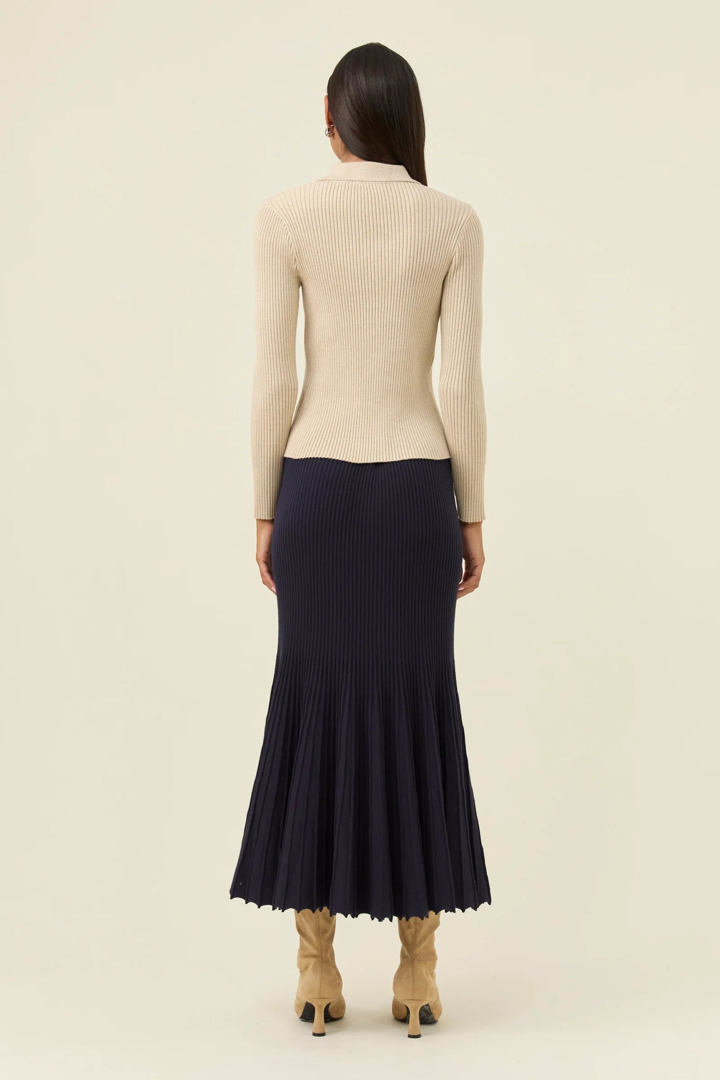 Nell Knit Skirt - Navy