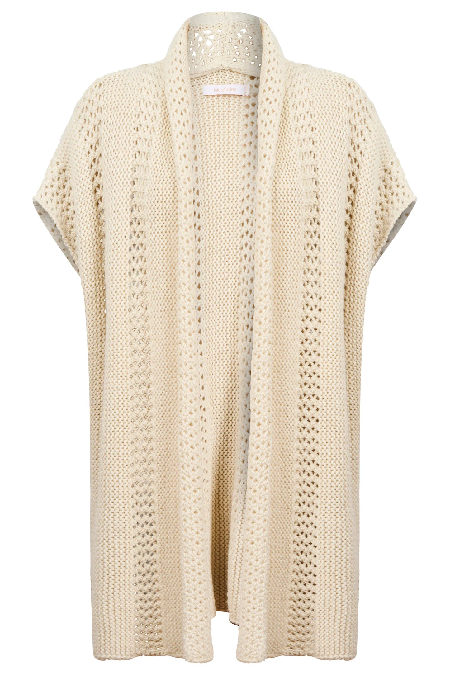 Luna Relaxed Knit Vest - Ivory