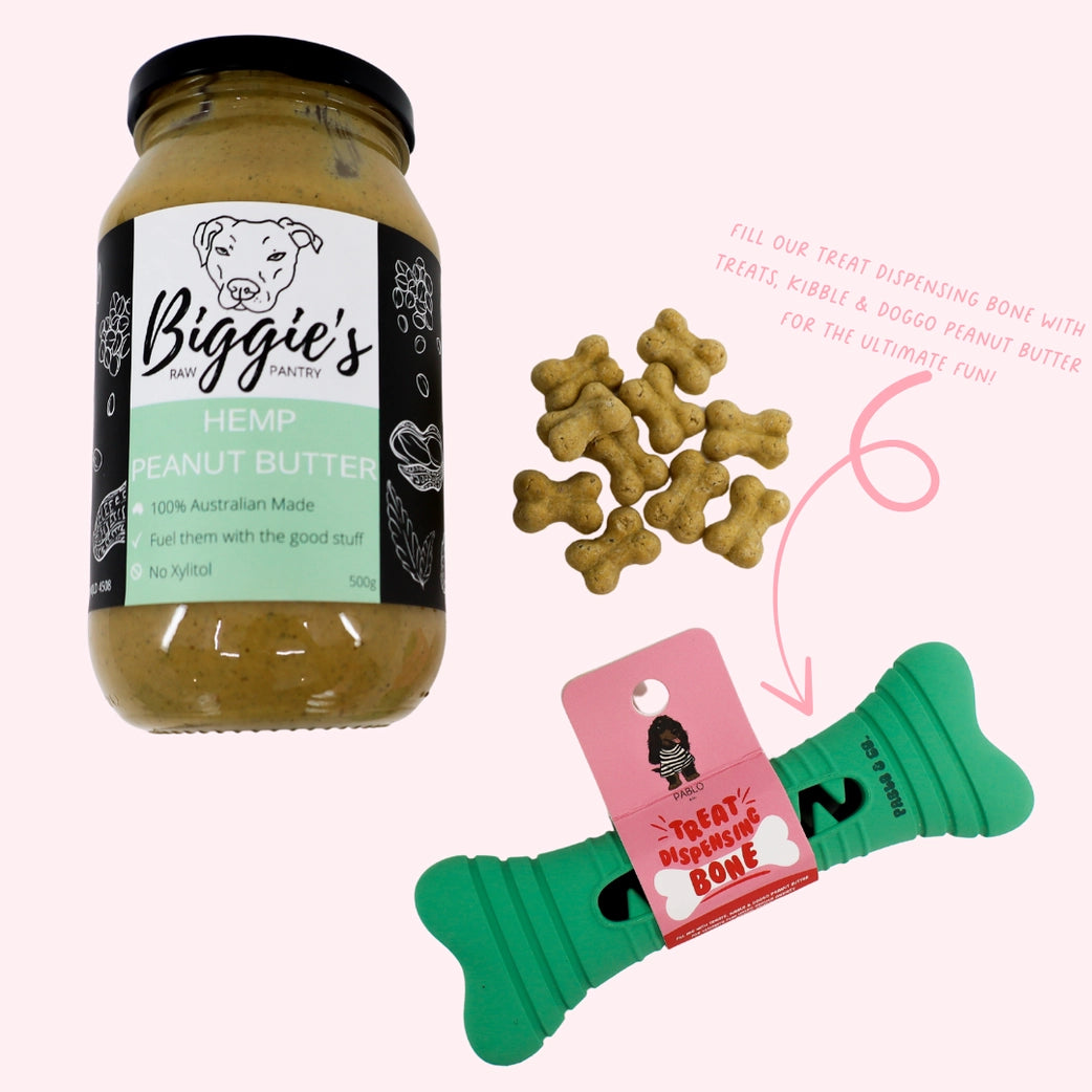 Treat Dispensing Bone - Green