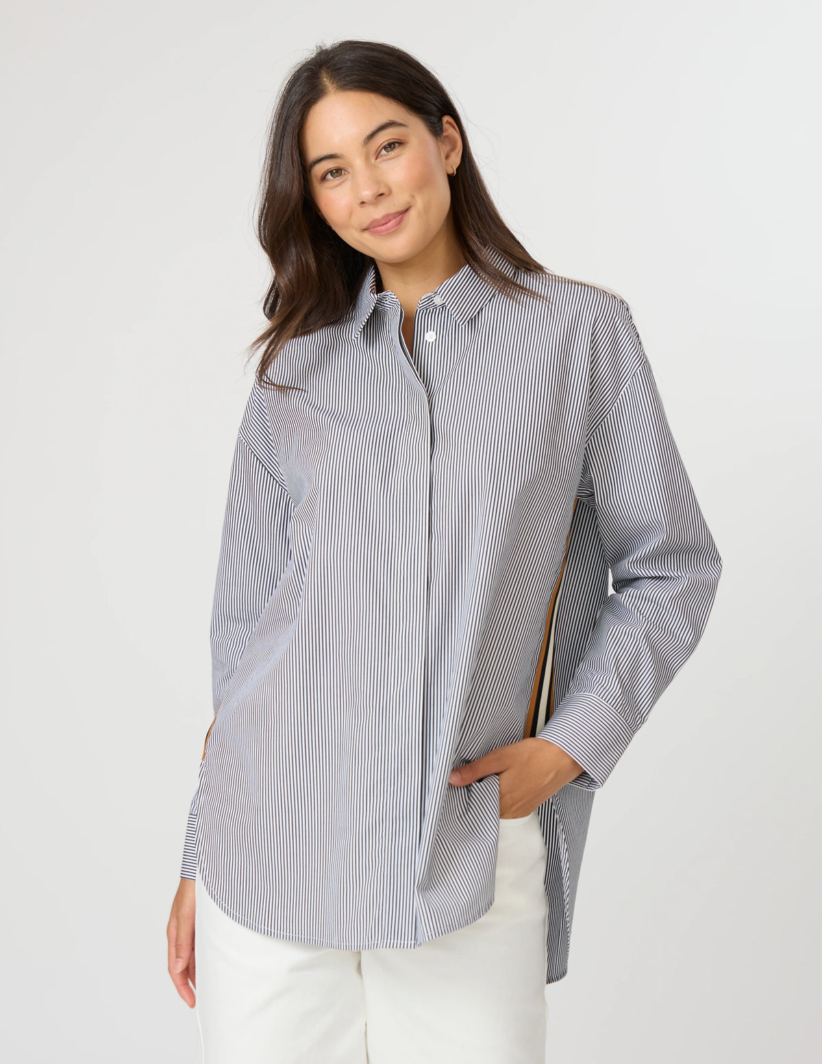 Casino Shirt - Black/White Stripe