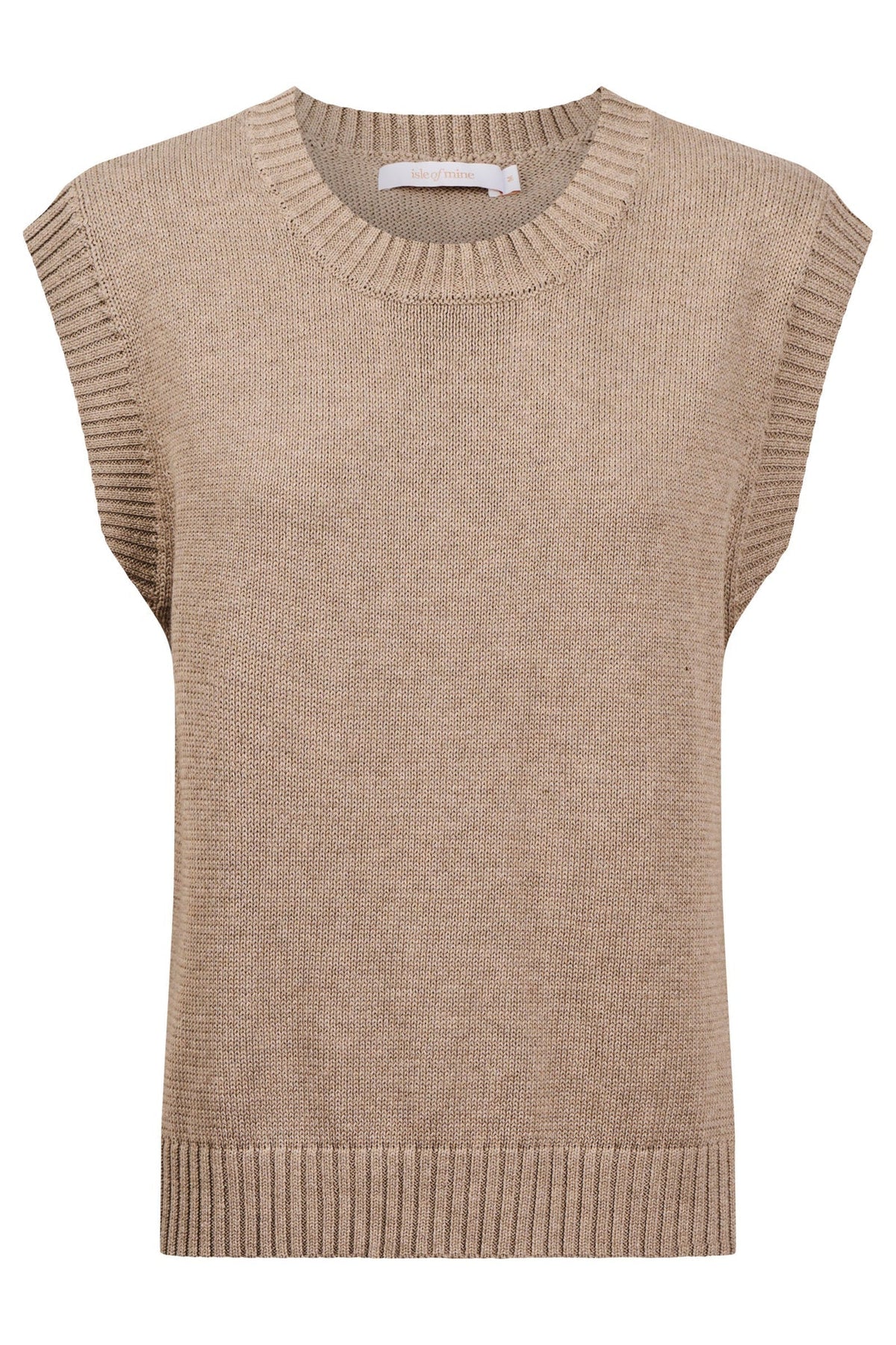 Darby Knit Vest - Stone
