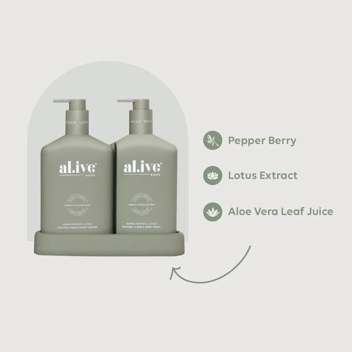 Wash & Lotion Duo Green Pepper & Lotus