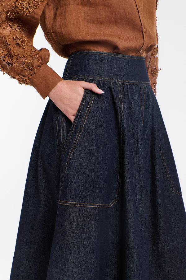 Giselle Chantilly Shirt - Brandy