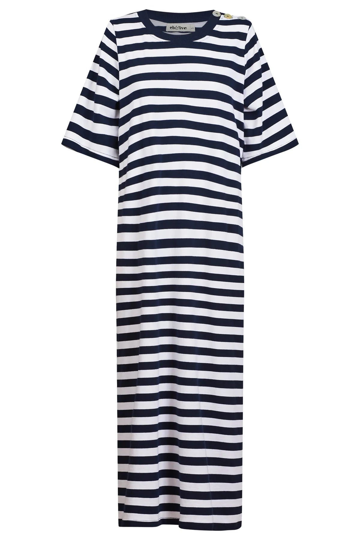 Studio Stripe Tshirt Dress - Indigo