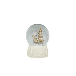 Deer Snowglobe Poly 10x14cm