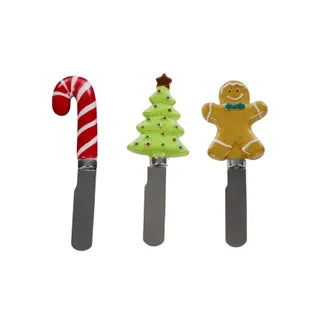 3 Piece Christmas Knifes 13x6cm