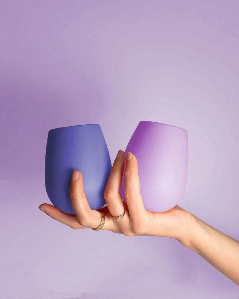 Fegg Silicone Unbreakable Glasses Tanzanite & Amethyst