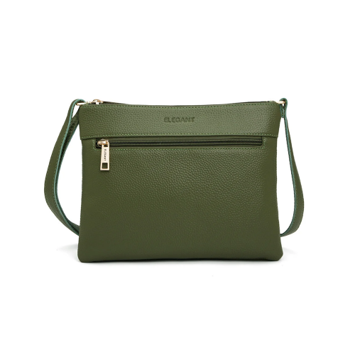 Flynn Leather Crossbody Bag Olive