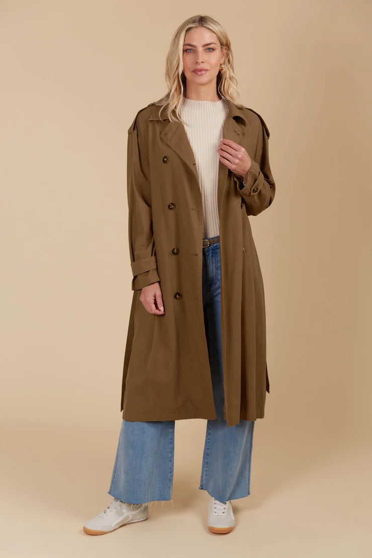 Freya Trench Coat - Toffee