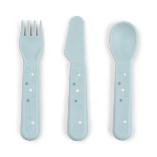 Foodie Cutlery Happy Dots Blue