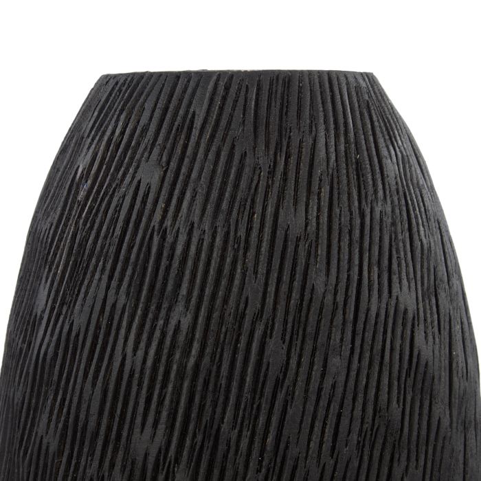 Rogue Dansk Textured Vessel Medium Black 20x20x25cm