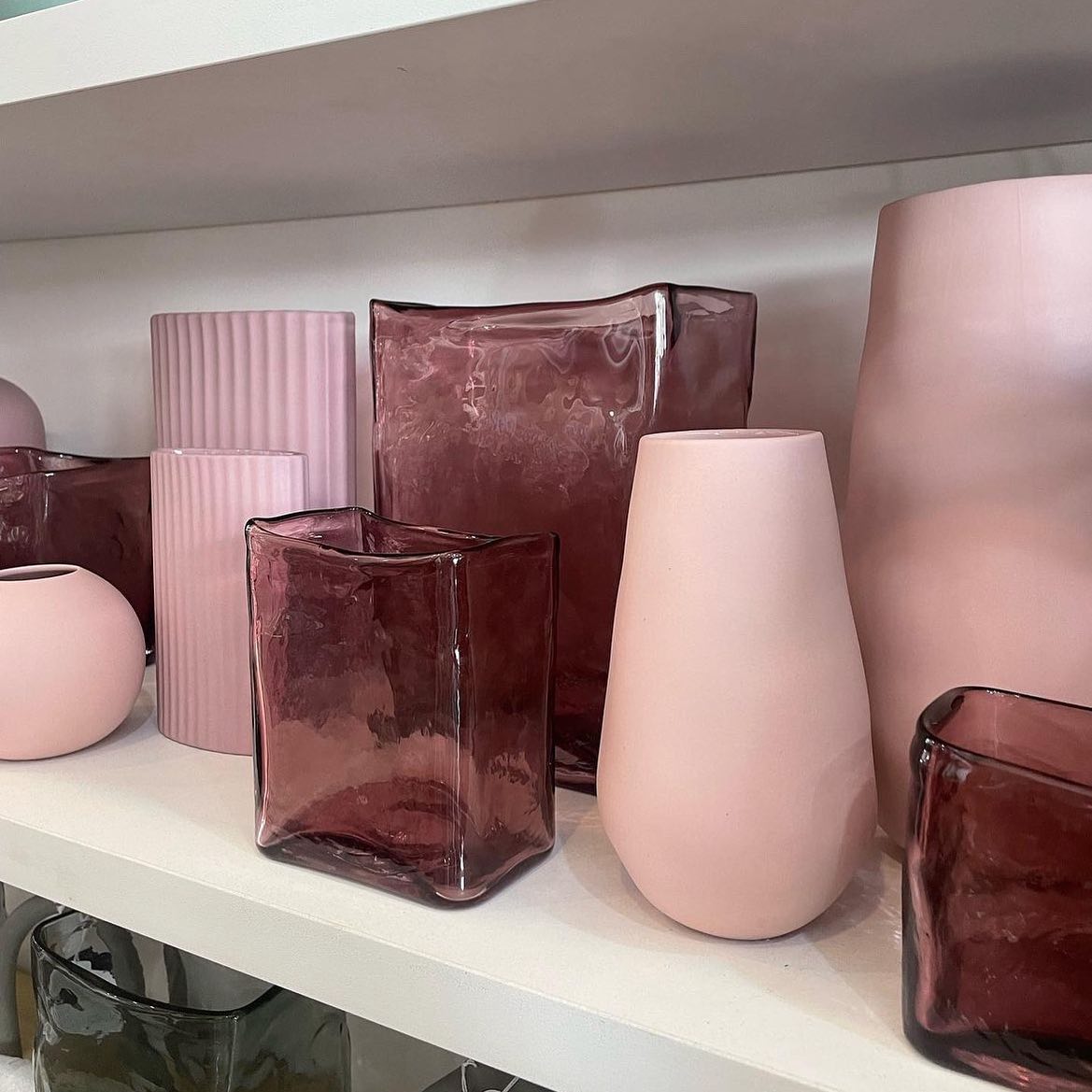 Block Vase Rose Large