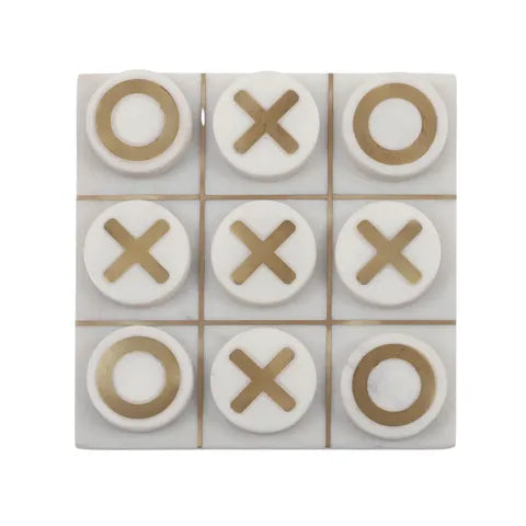 Marble Noughts & Crosses 18x18cm