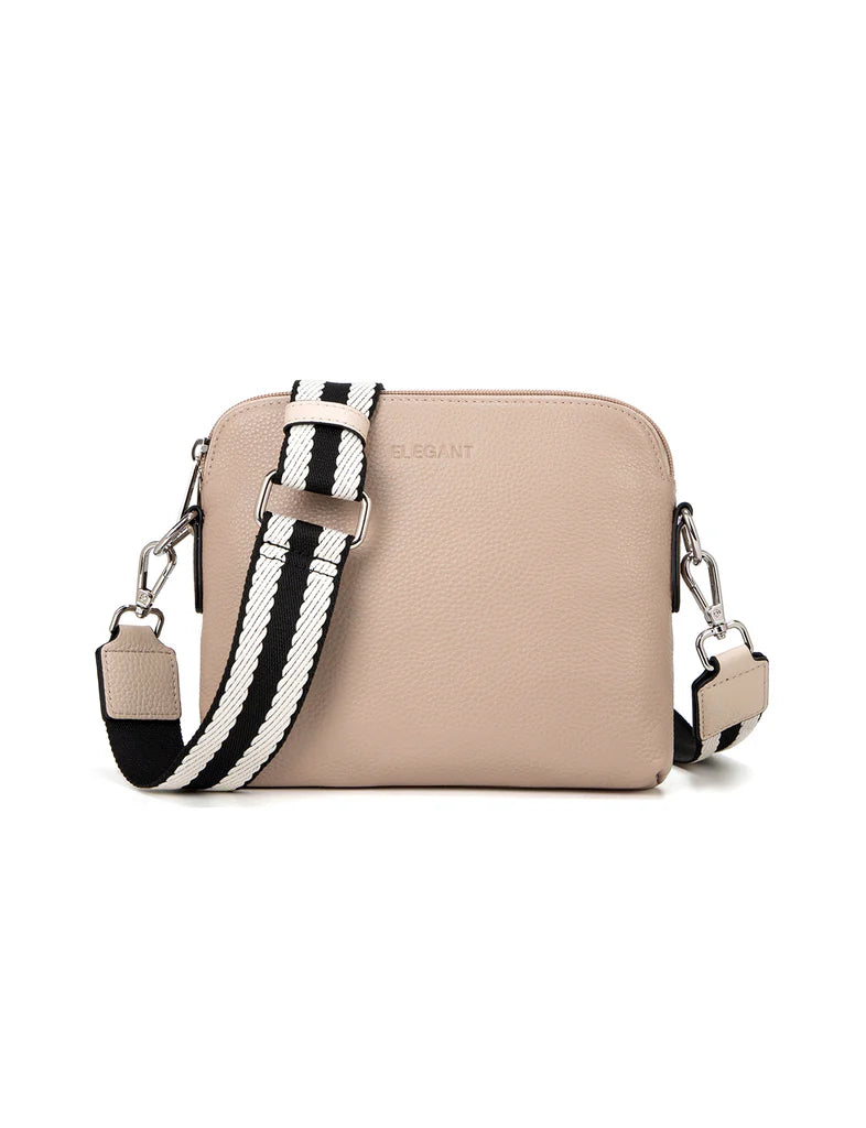 Ashley Leather Bag Webbing Strap Putty