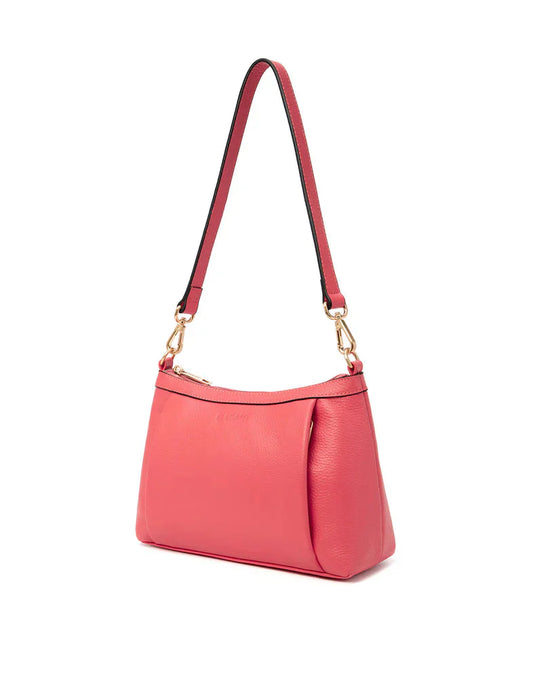 Marcia Leather Crossbody Bag Peach