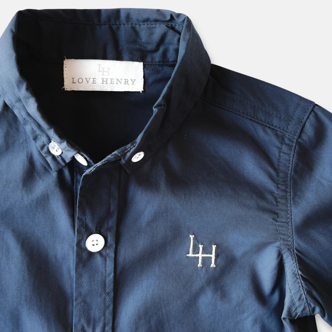 Boys Oxford Dress Shirt - Navy