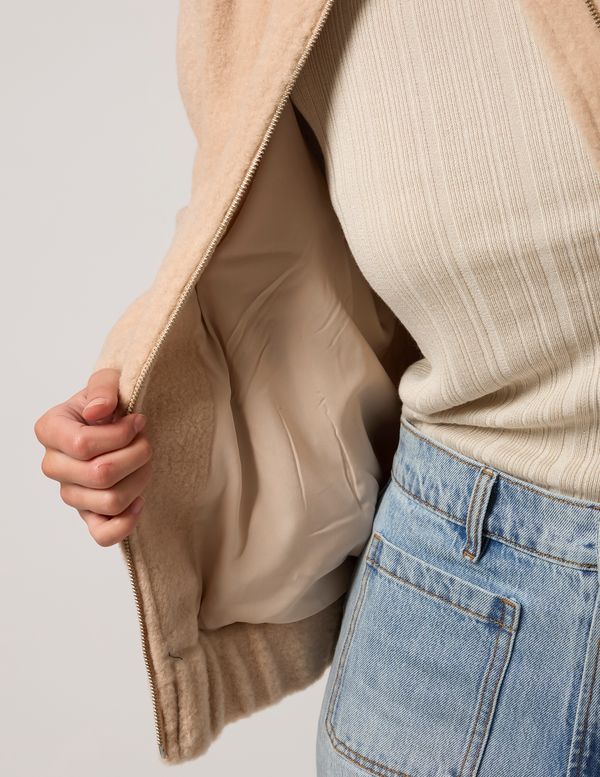 BOMBER JACKET BUTTERCREAM