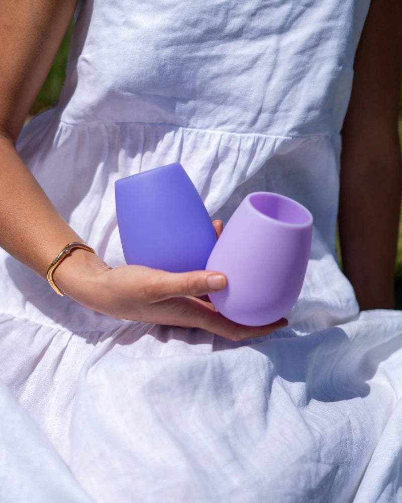 Fegg Silicone Unbreakable Glasses Tanzanite & Amethyst