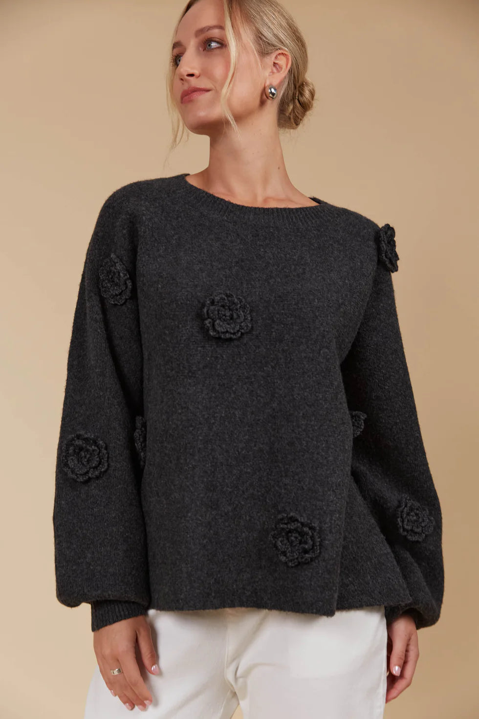 Miru Flower Jumper - Ash