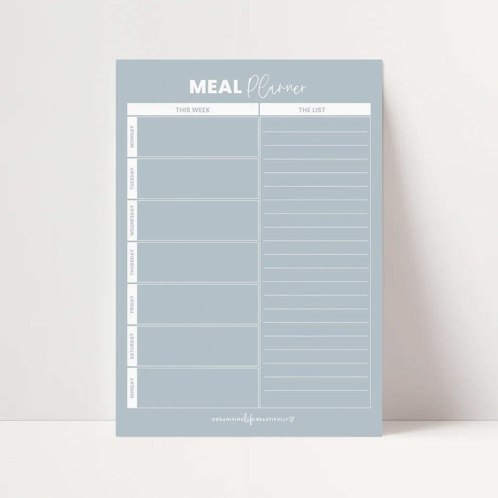 Meal Planner Magnet - Sky Blue