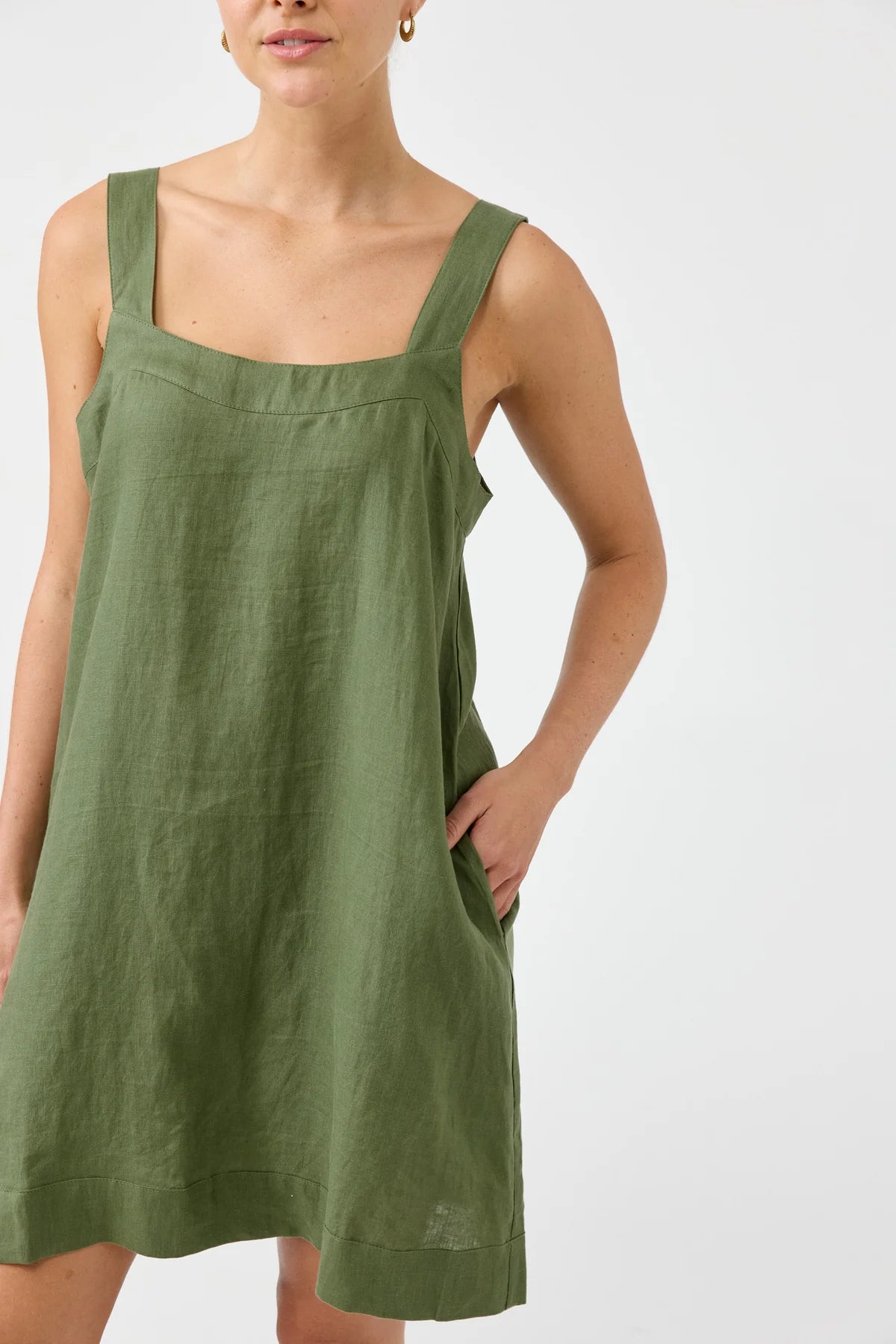 Studio Short Tank Dress Olive