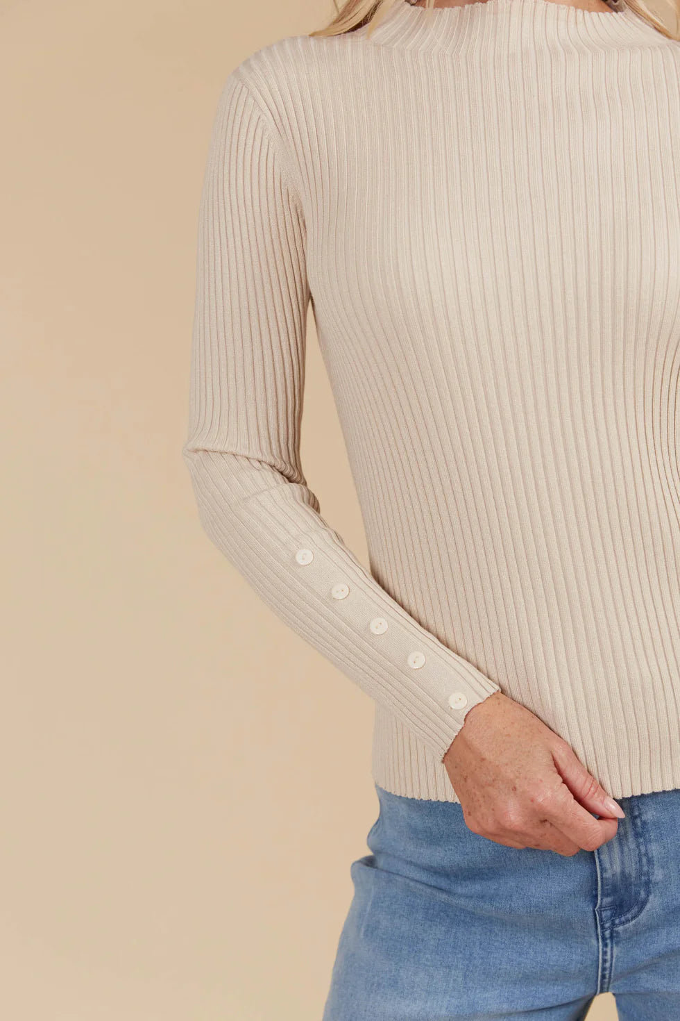 Juno Knit Top - Canvas