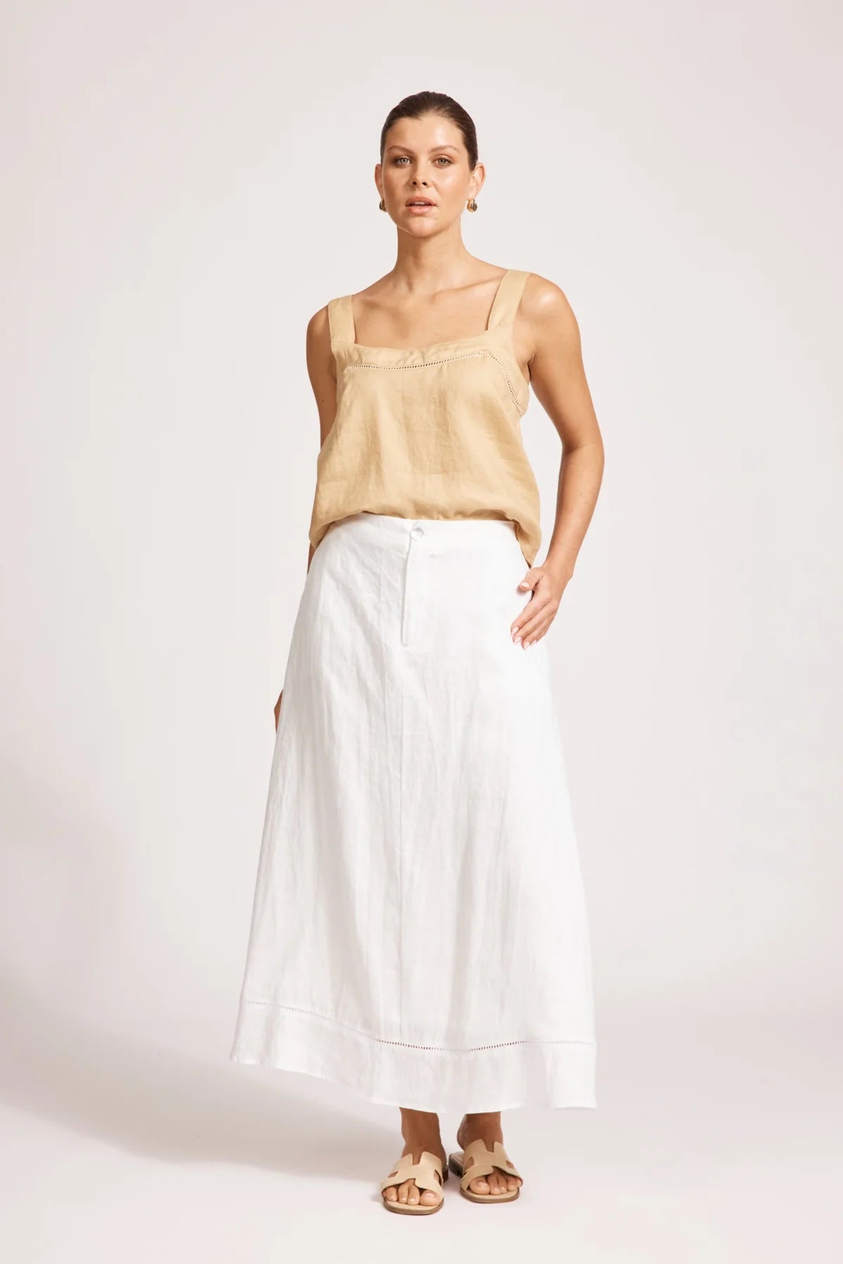Miramar Maxi Skirt- White