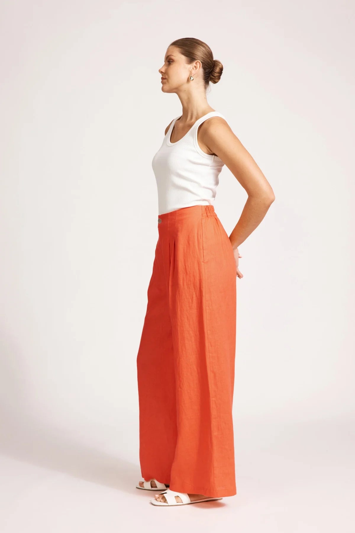 Miramar Palazzo Pant - Coral