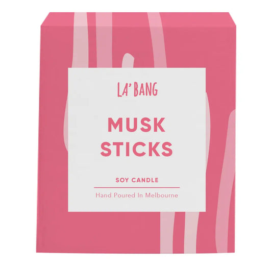 Wooden Wick Candle - Musk Sticks