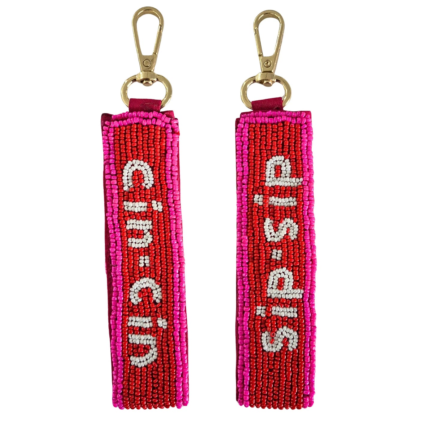 Cin Cin Sip Sip Beaded Keychain