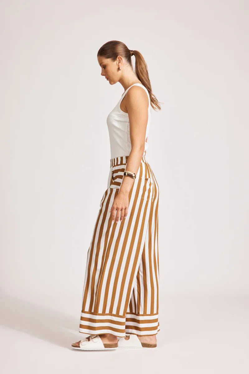 Treville Stripe Pant Caramel