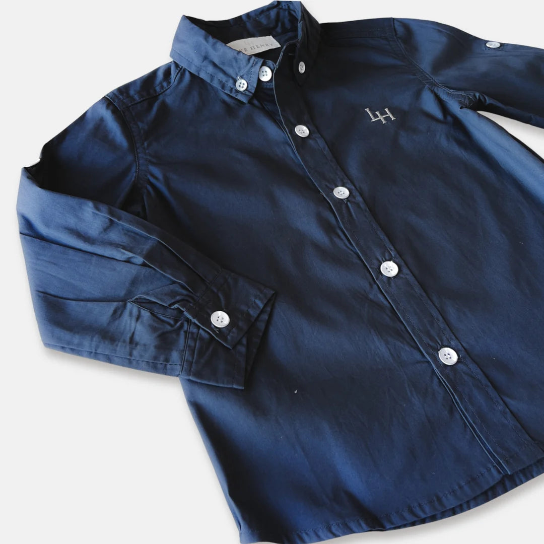 Boys Oxford Dress Shirt - Navy