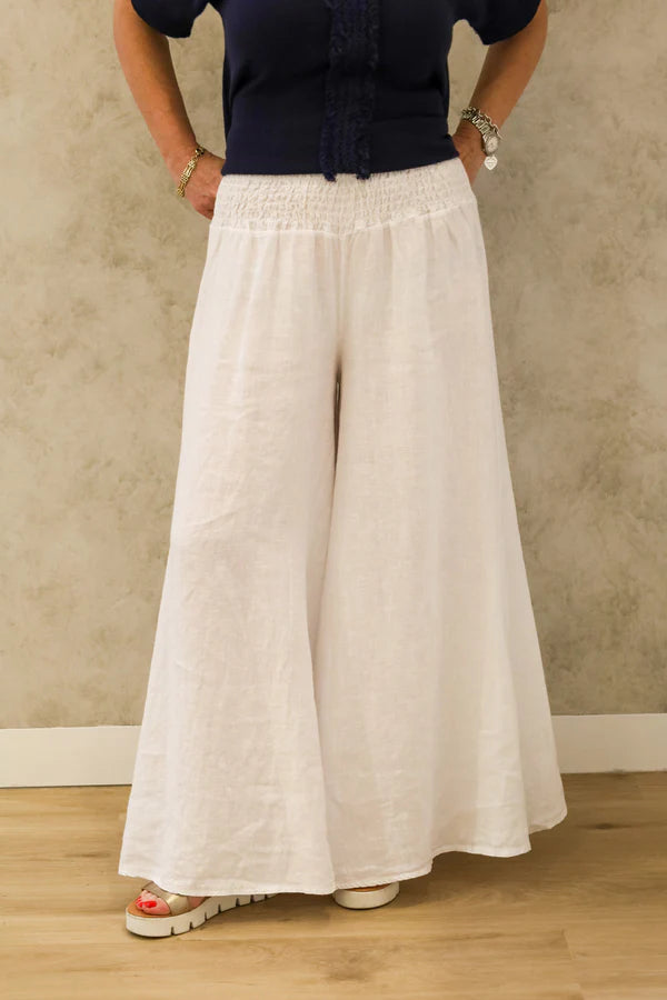 Diana Linen Pant White