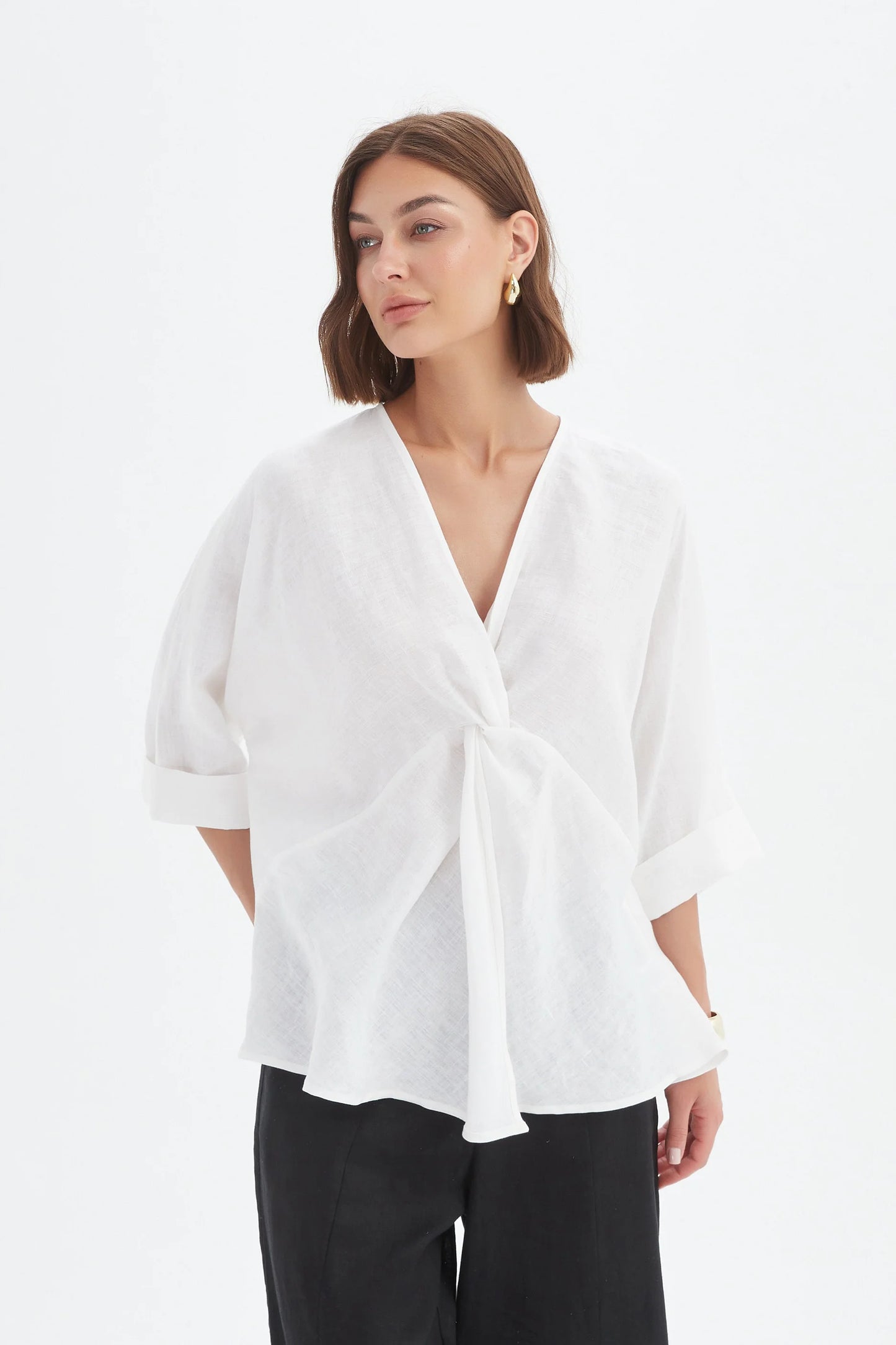 Twist Front Top White