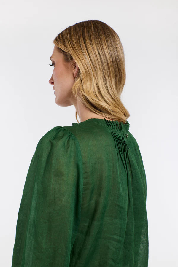 Ariel Long Sleeve Top - Moss