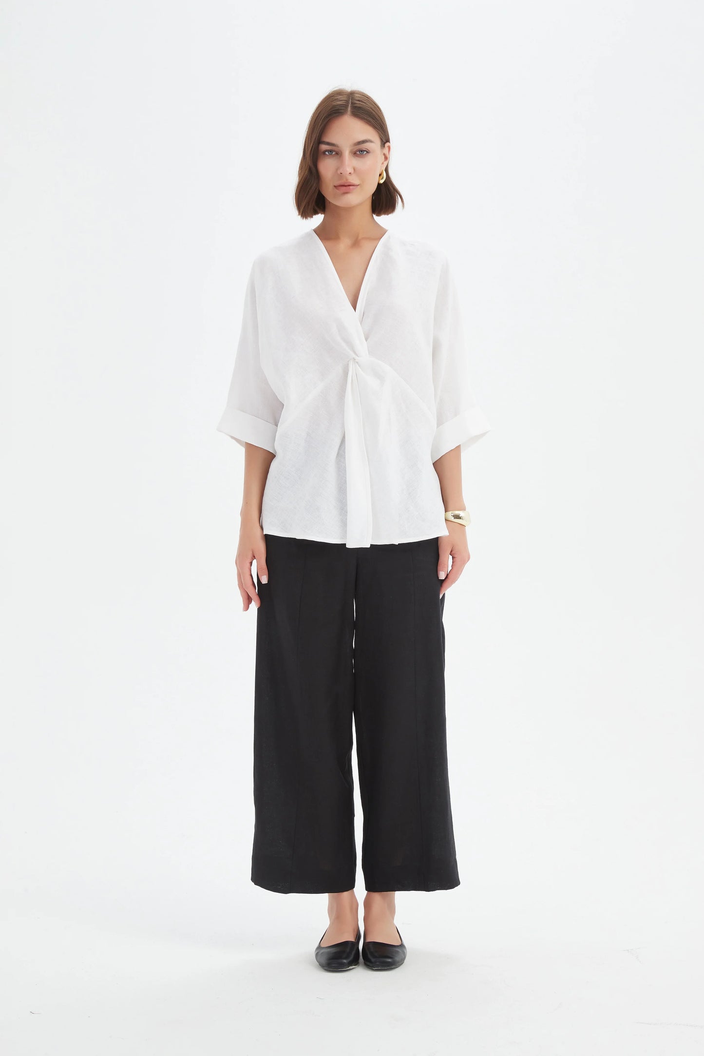 Twist Front Top White