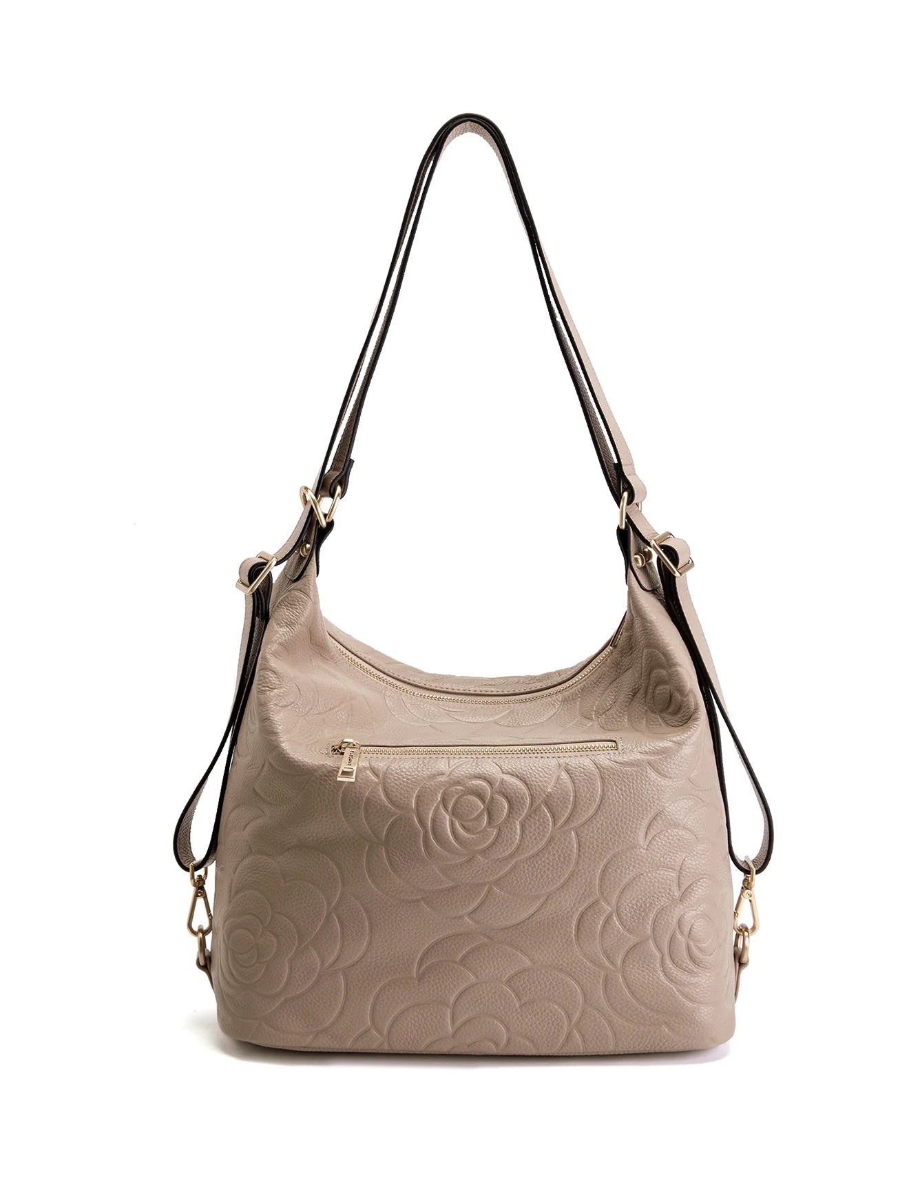 Rosanna Leather Convertible Backpack Putty