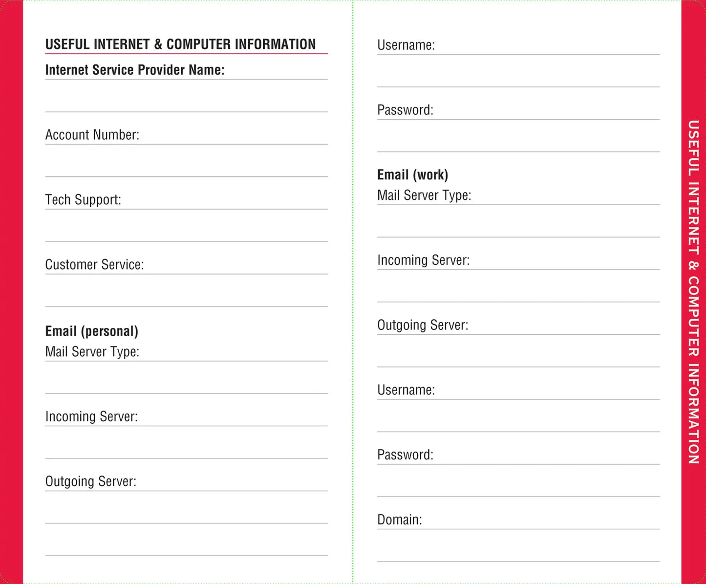 Pocket Internet Log Book