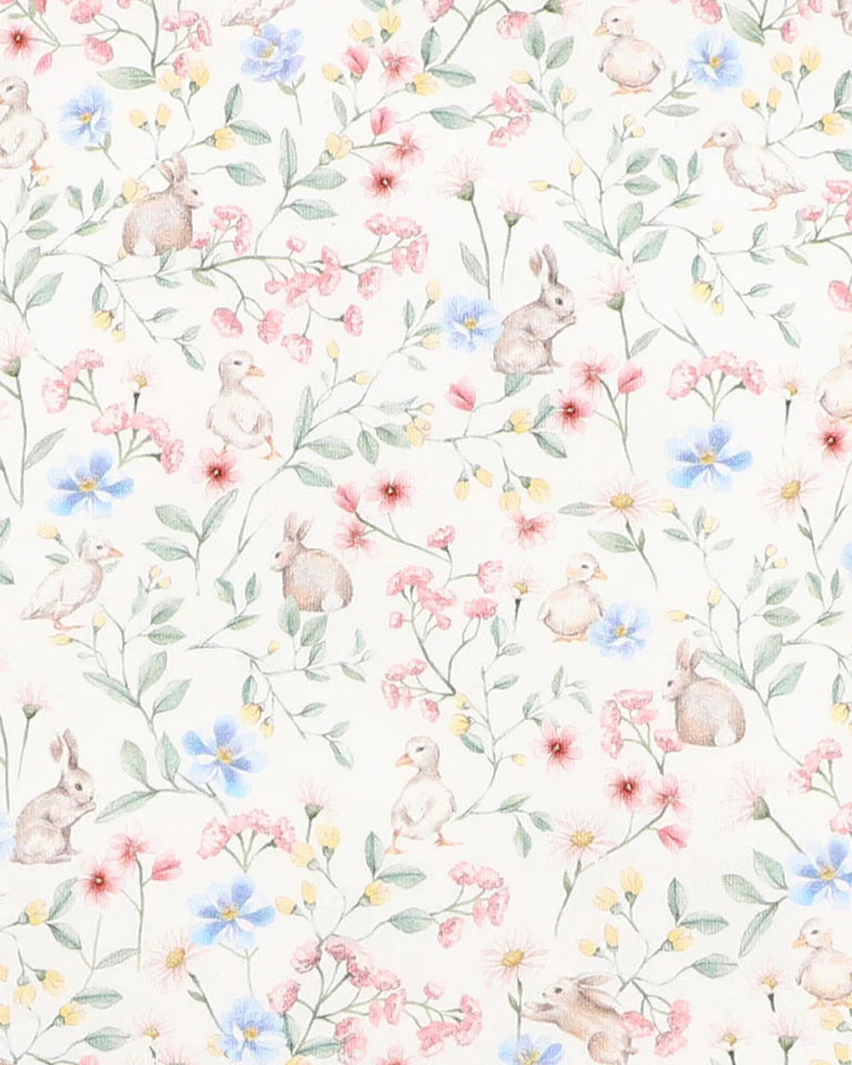 BONNIE PRINT ORGANIC OVERLAY DRESS