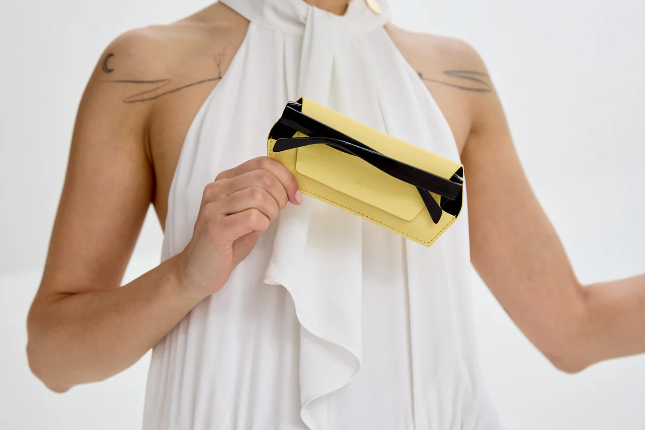 Fox & Leo Glasses Case - Yellow