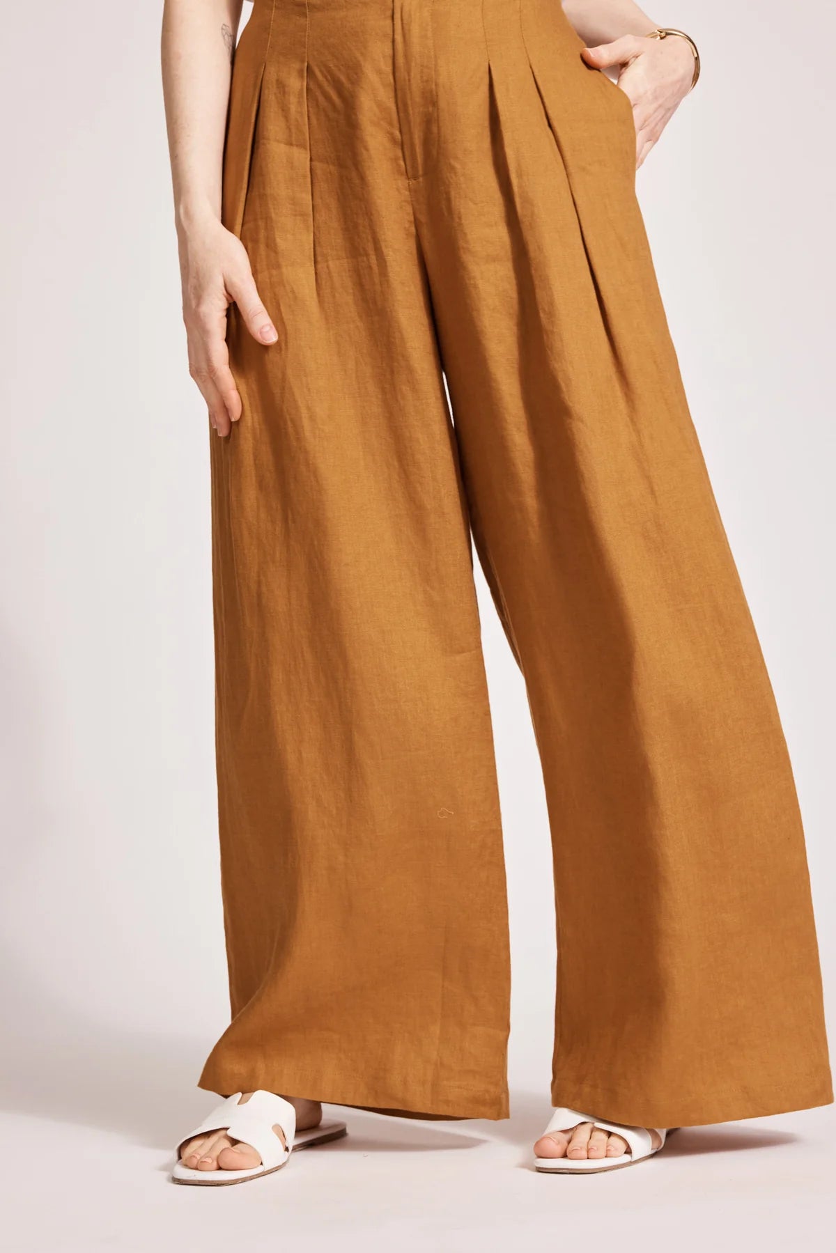 Miramar Palazzo Pant - Caramel